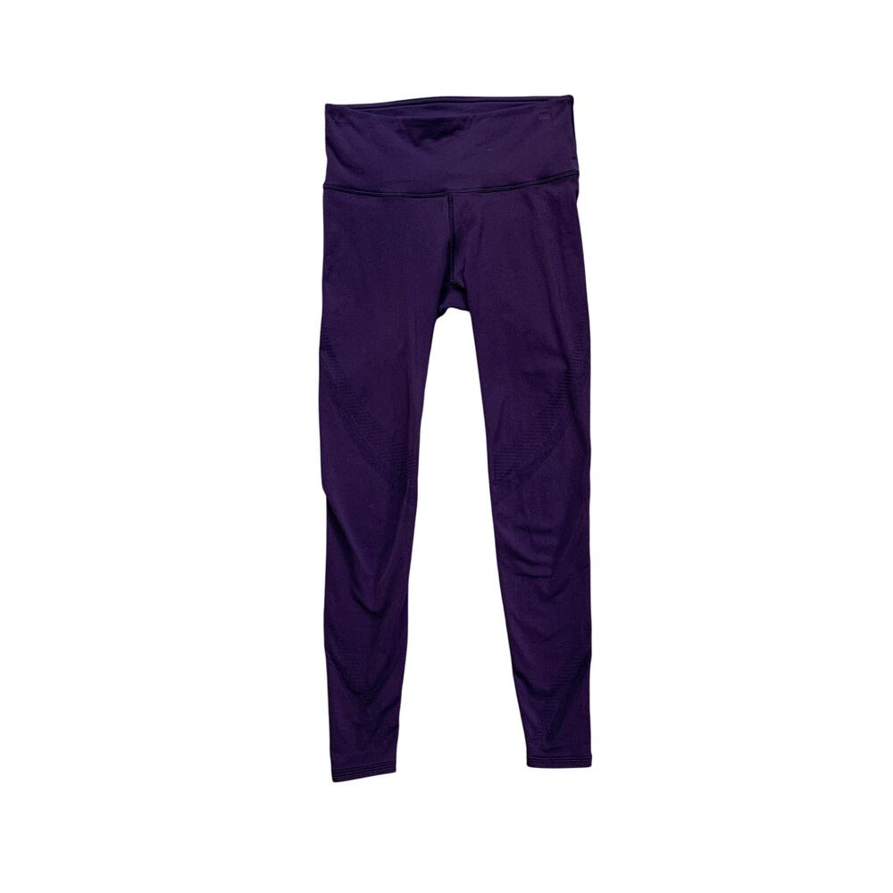 Lululemon Leggings Womens 6 Regal Chevron Mesh Cutout Ankle Panels Pull On